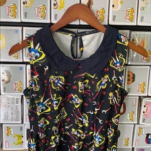 NWOT Stretchy Sailor Moon Crystal Collared Dress